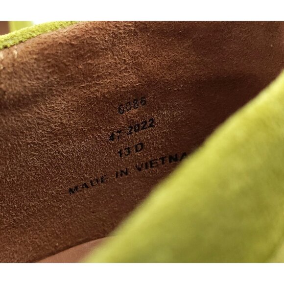 Allen Edmonds Santa Rosa Loafers Neon Green Suede Casual Slip-On Mens Size 13 D main image 9